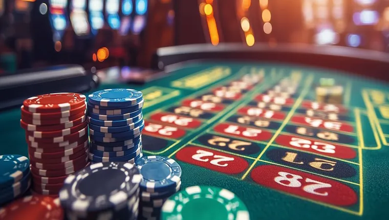 A professional live dealer managing a phsky casino table, showcasing interactive online gaming.